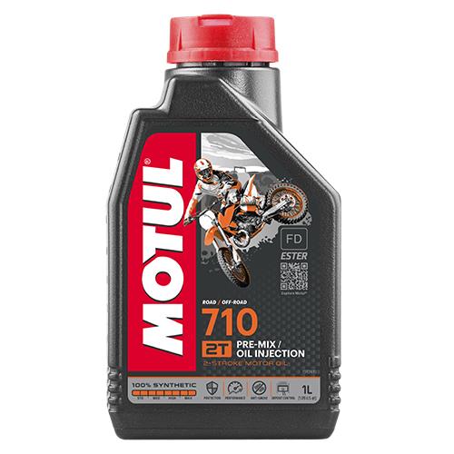 Aceite para Motor a Gasolina 2 Tiempos MOTUL 710 1L Sintetico