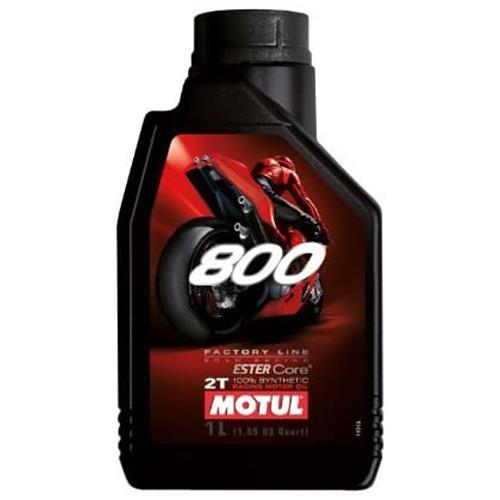Aceite para Motor a Gasolina 2 Tiempos MOTUL 800 Racing Factory Line 1L Sintetico Doble Ester