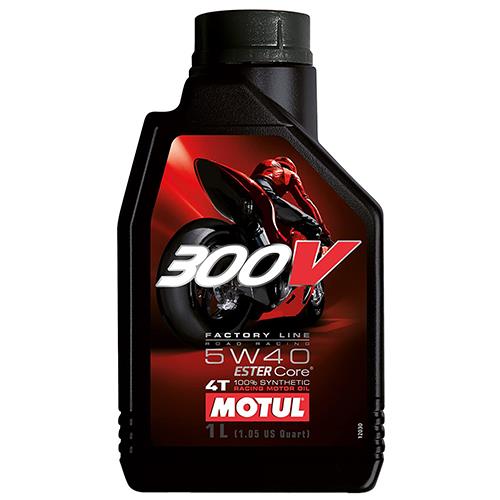 Aceite para Motor a Gasolina 4 Tiempos MOTUL 300V Factory Line 5W40 1L Sintetico Doble Ester