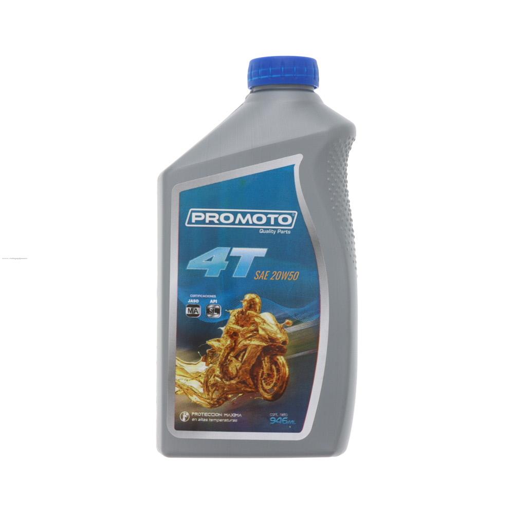 Aceite para Motor a Gasolina 4 Tiempos PROMOTO 20W50 Mineral