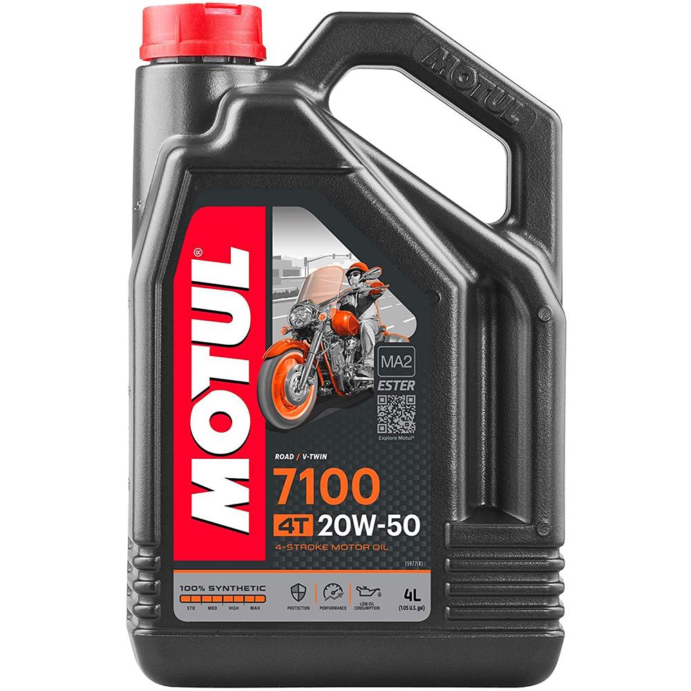 Aceite para Motor a Gasolina 4 Tiempos MOTUL 7100 20W50 4L Sintetico