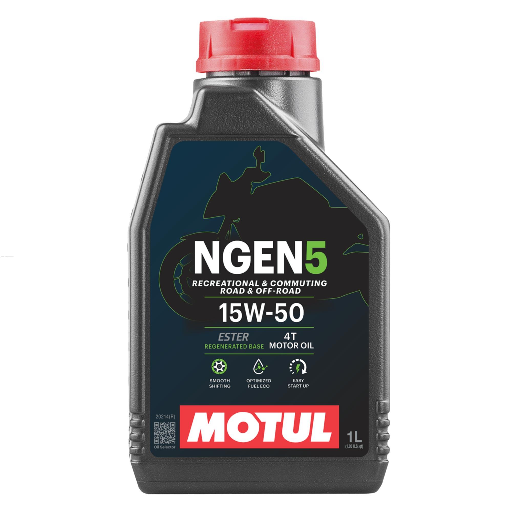 Aceite para Motor a Gasolina 4 Tiempos MOTUL Ngen 5 15W50 1L
