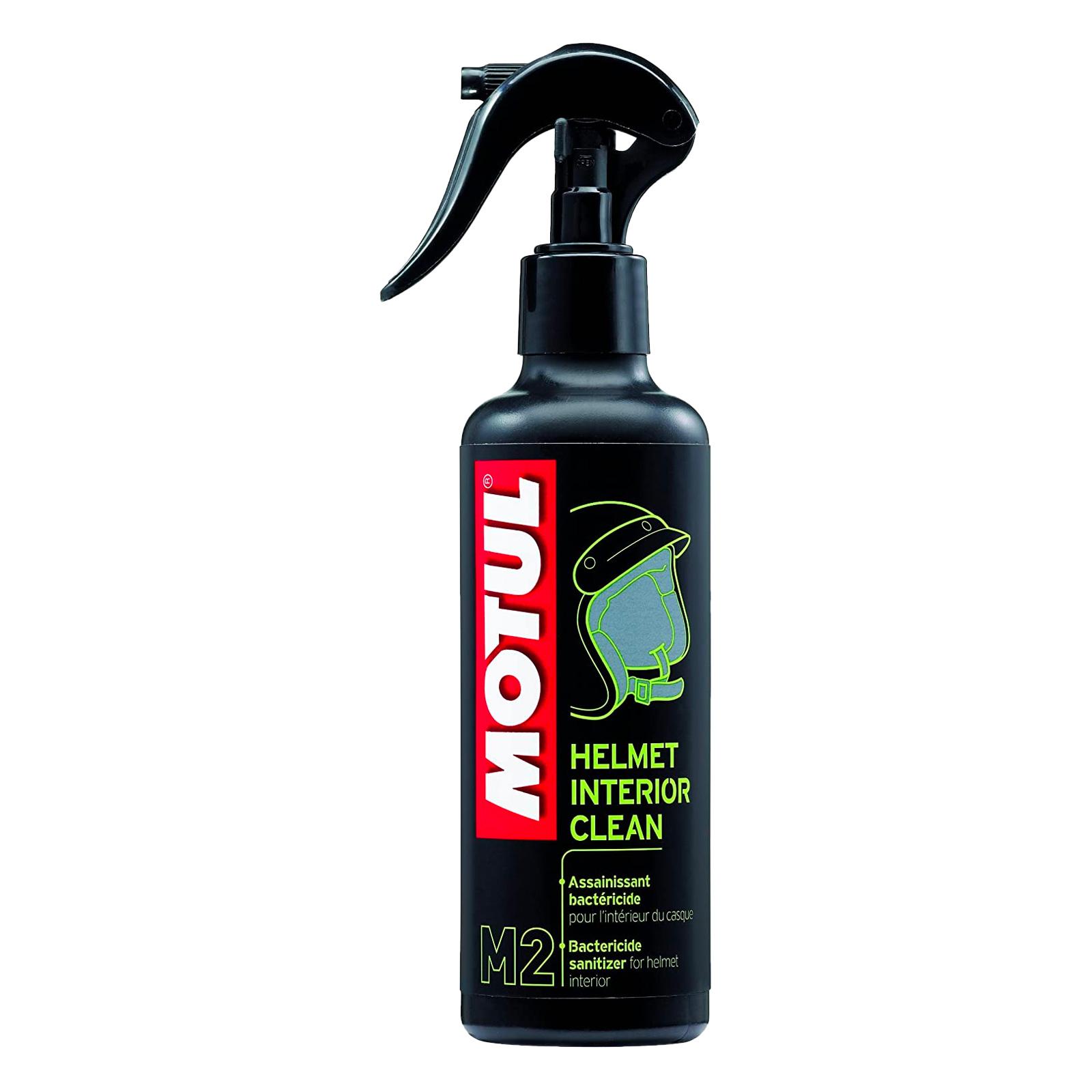 Limpiador MOTUL M2 Helmet Interior Clean Desinfectante Atomizador 250ML Bactericida para Interior de Casco
