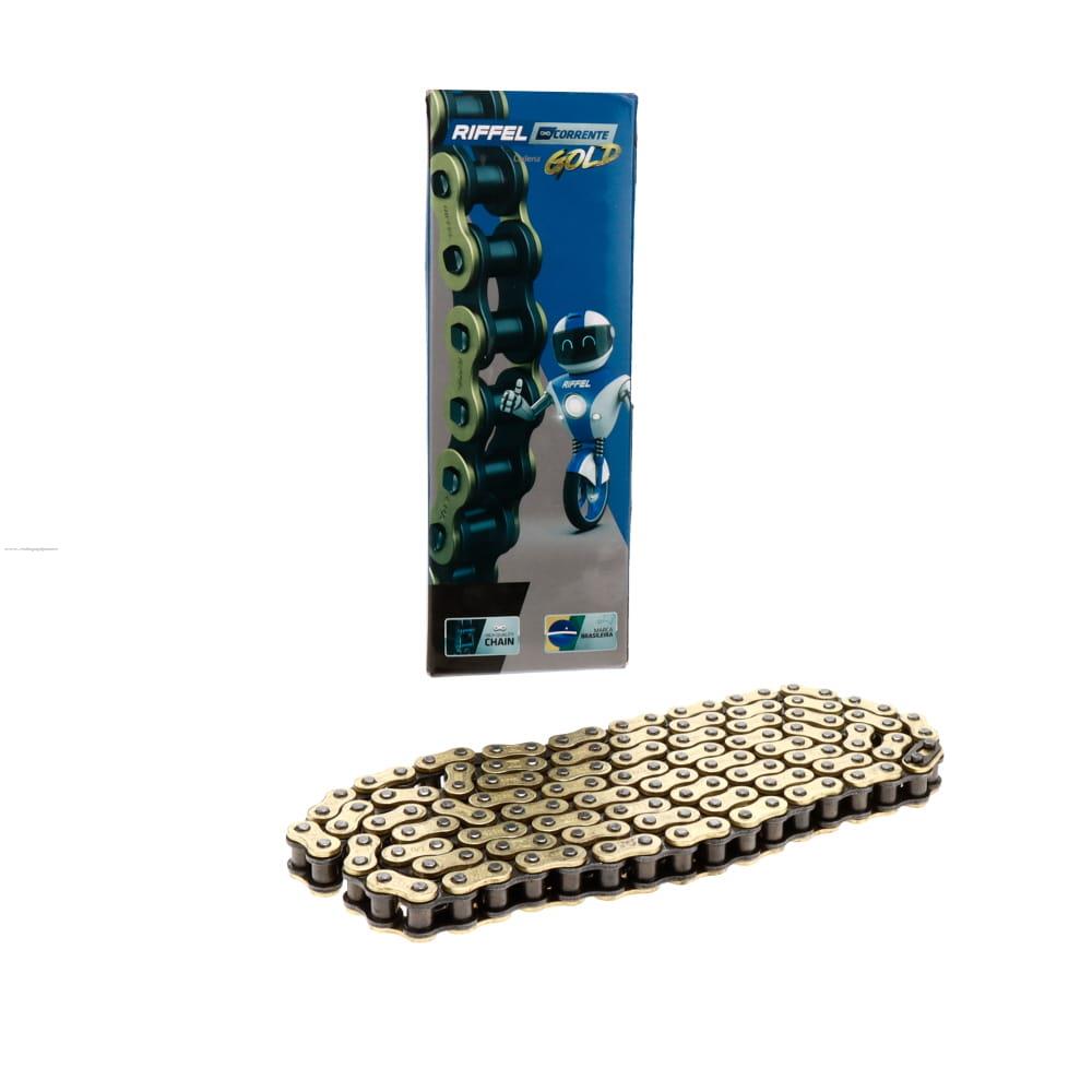 Cadena 428H -136 Reforzada Dorada RIFFEL