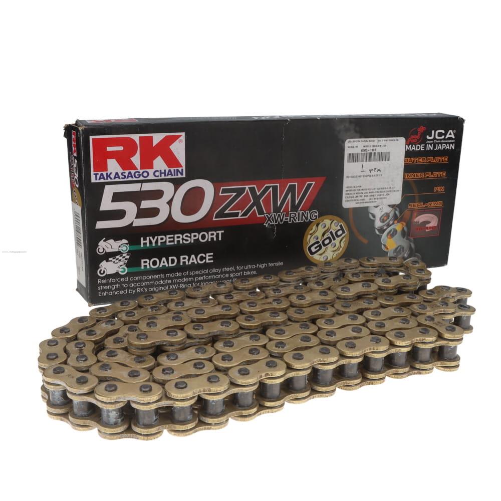 Cadena 530GB -120L/ZXW o Ring Dorada (SUPERBIKE ADVENTURE) RK