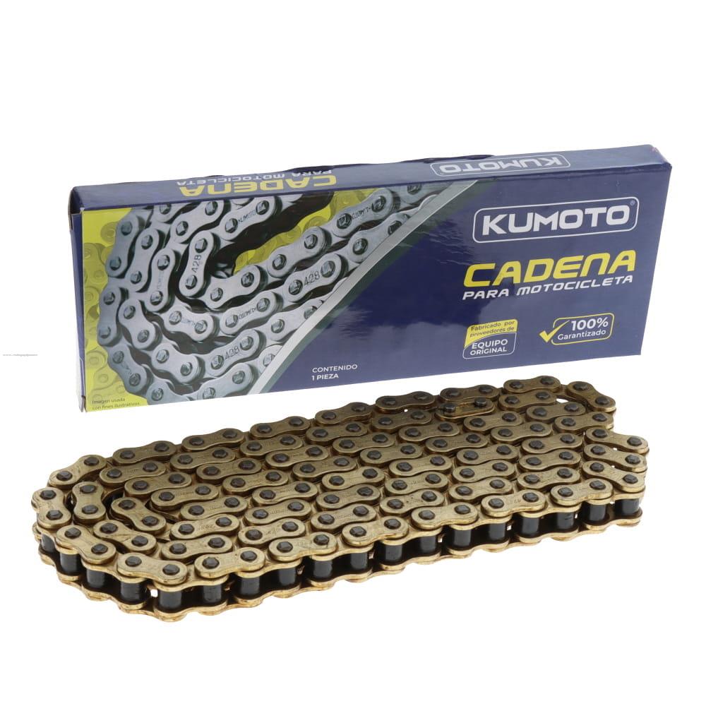 Cadena 428H -126L Reforzada Dorada KUMOTO