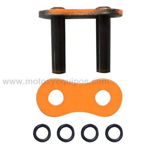 Candado Cadena 525KRO o Ring Remachado Naranja RK
