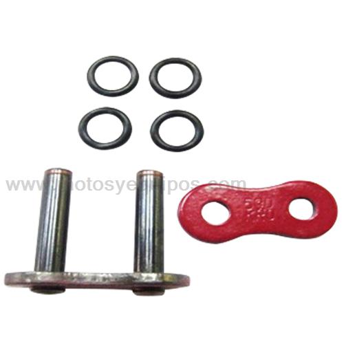 Candado Cadena 530KRO o Ring Remachado Rojo RK