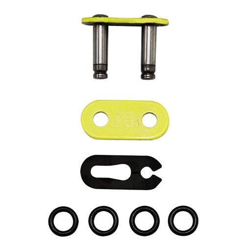 Candado Cadena 520KRO o Ring Clip Amarillo Fluo RK