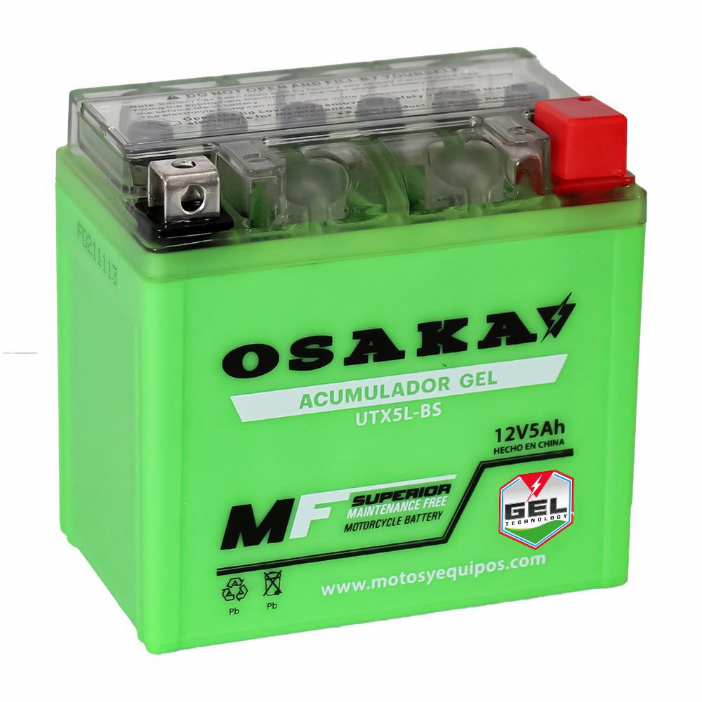 Acumulador Gel OSAKA UTX5L-BS (YTX5L-BS)