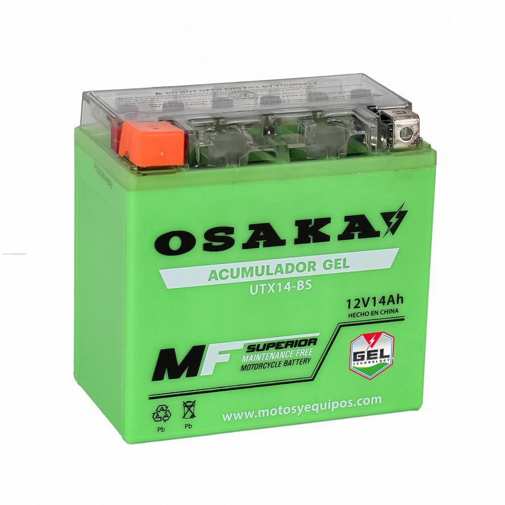 Acumulador Gel OSAKA UTX14-BS (YTX14-BS)