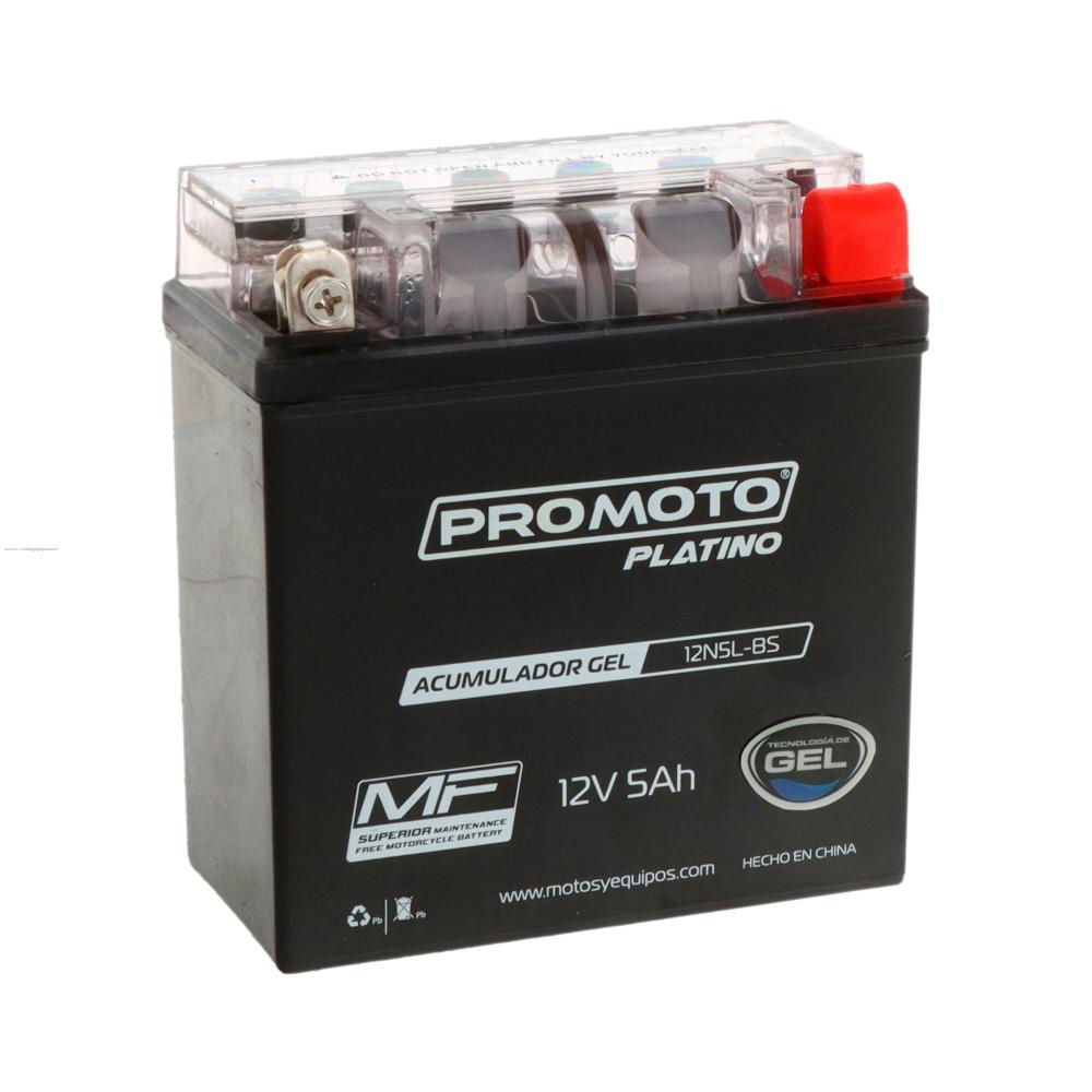 Acumulador Gel PROMOTO PLATINO 12N5L-BS (YB5L-B)(12N5-3B)