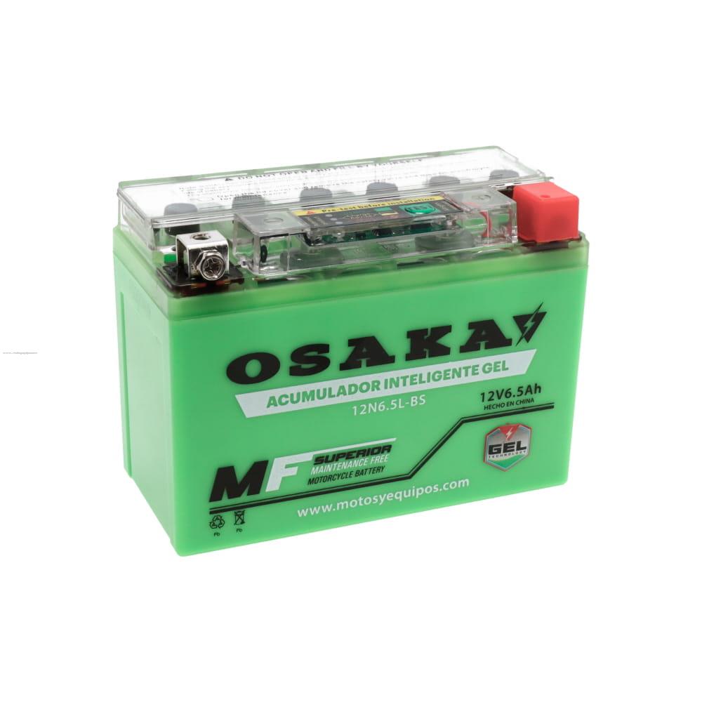 Acumulador Gel Inteligente OSAKA 12N6.5L-BS (YTX6.5L-BS)(YB6.5L-B)