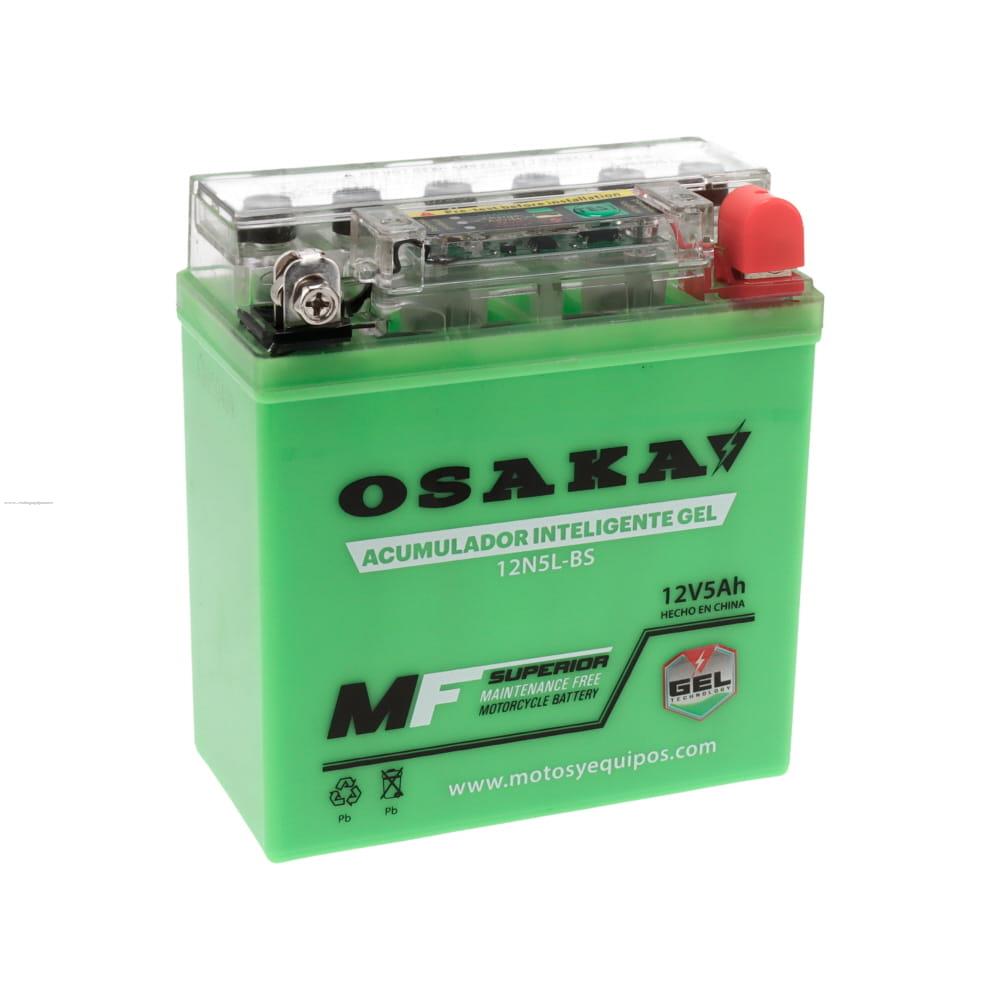 Acumulador Gel Inteligente OSAKA 12N5L-BS (YB5L-B)(12N5-3B)