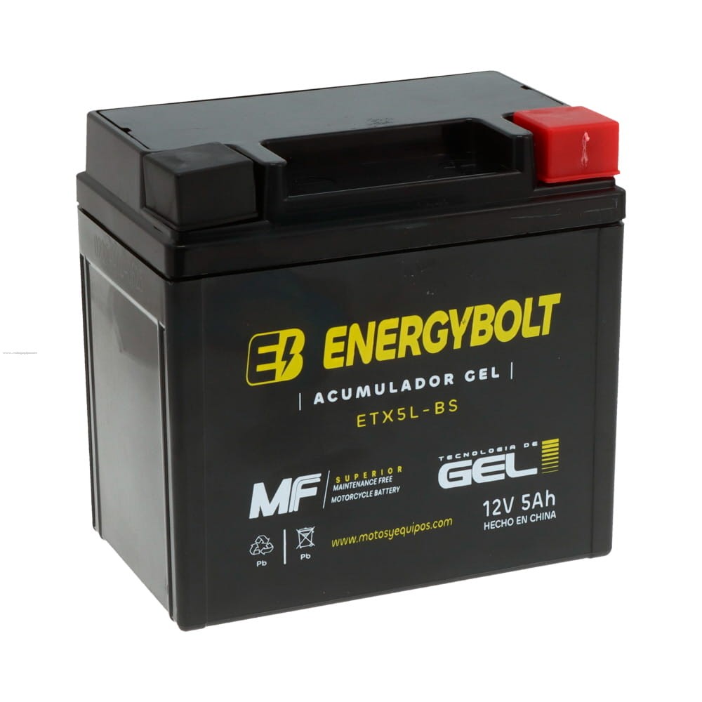 Acumulador Gel Energybolt ETX5L-BS (YTX5L-BS)