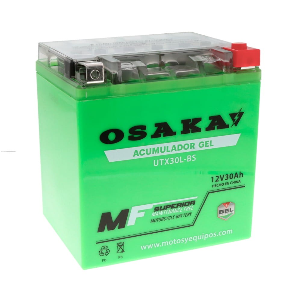 Acumulador Gel OSAKA UTX30L-BS (YTX30L-BS)