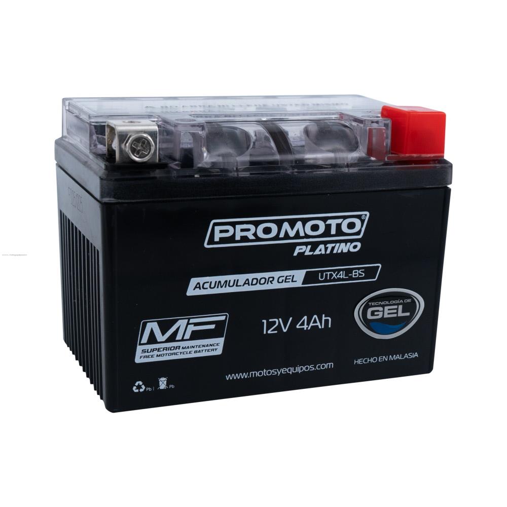 Acumulador Gel PROMOTO PLATINO UTX4L-BS YTX4L-BS