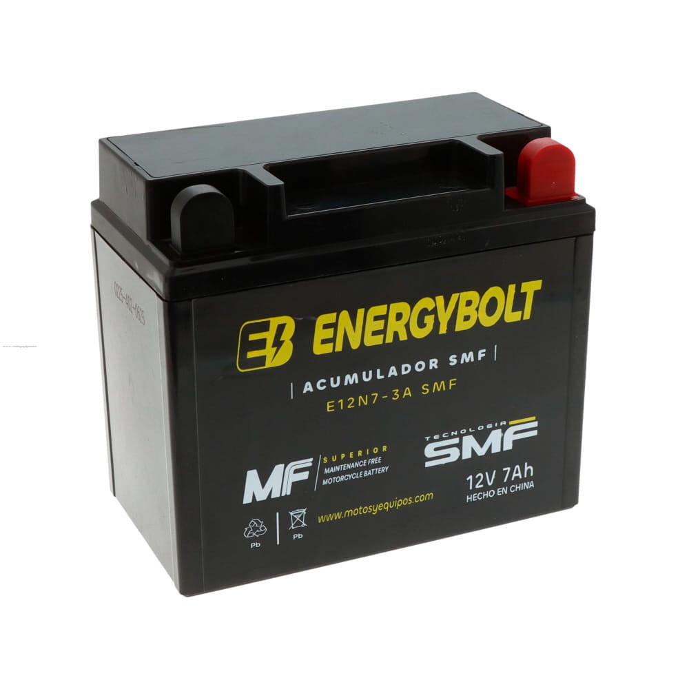 Acumulador Sellado Energybolt E12N7-3A Smf (12N7-3A)