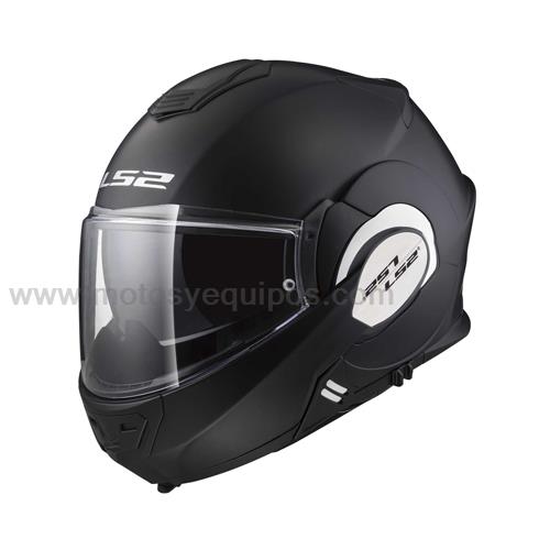 Casco Abatible LS2 Valiant 180 Degrees Solid L NGO/MATE FF399