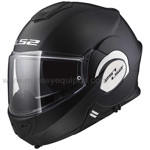 Casco Abatible LS2 Valiant 180 Degrees Solid XXL NGO/MATE FF399