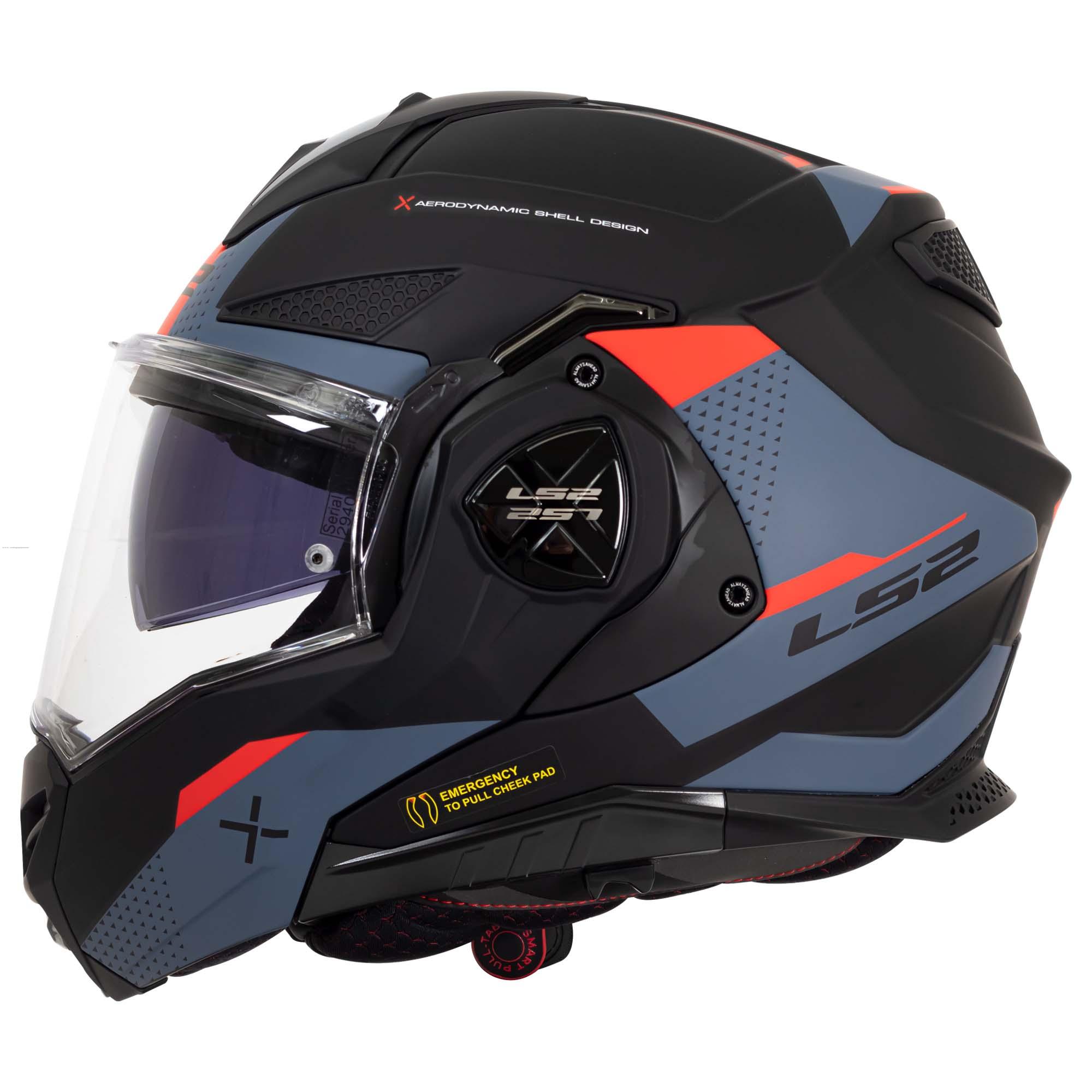Casco Abatible LS2 Advant x Oblivion M NGO/AZL FF901