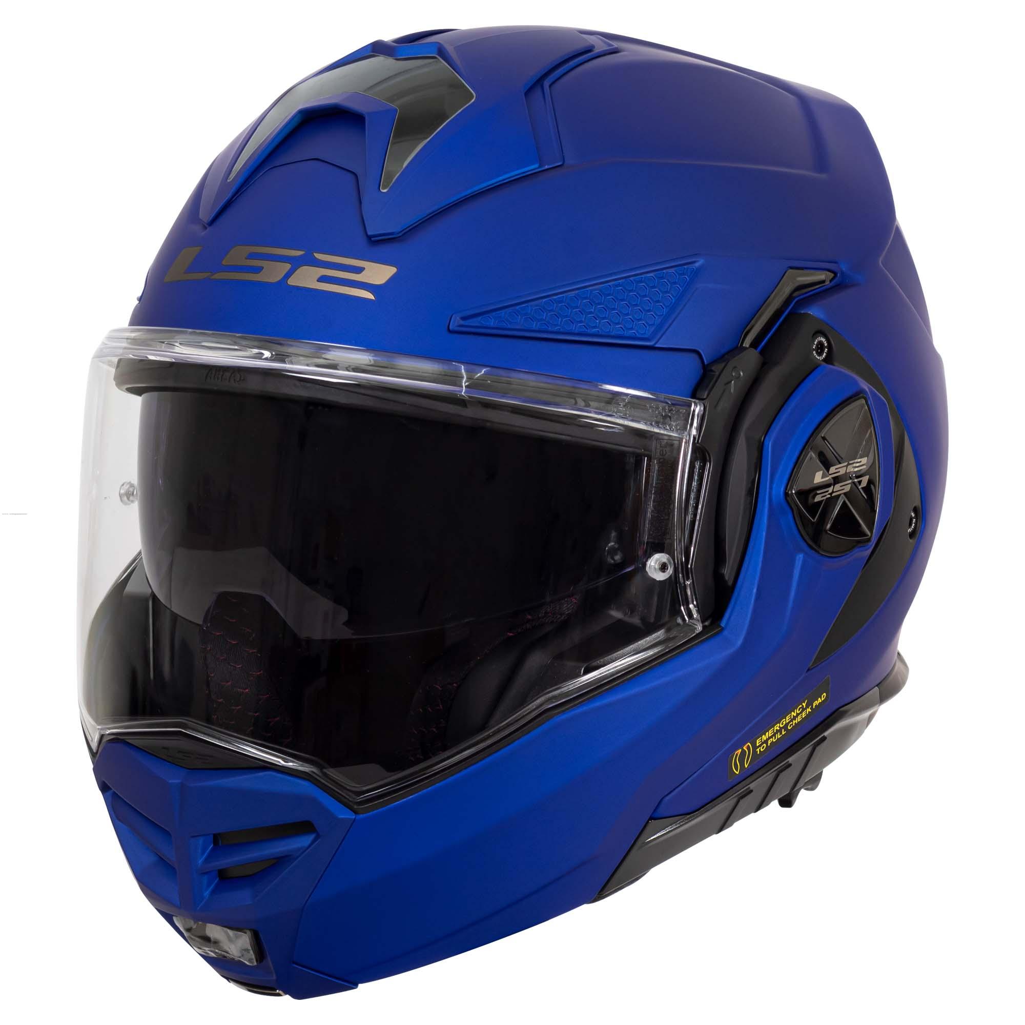 Casco Abatible LS2 Advant x Solid M Azul Mate FF901