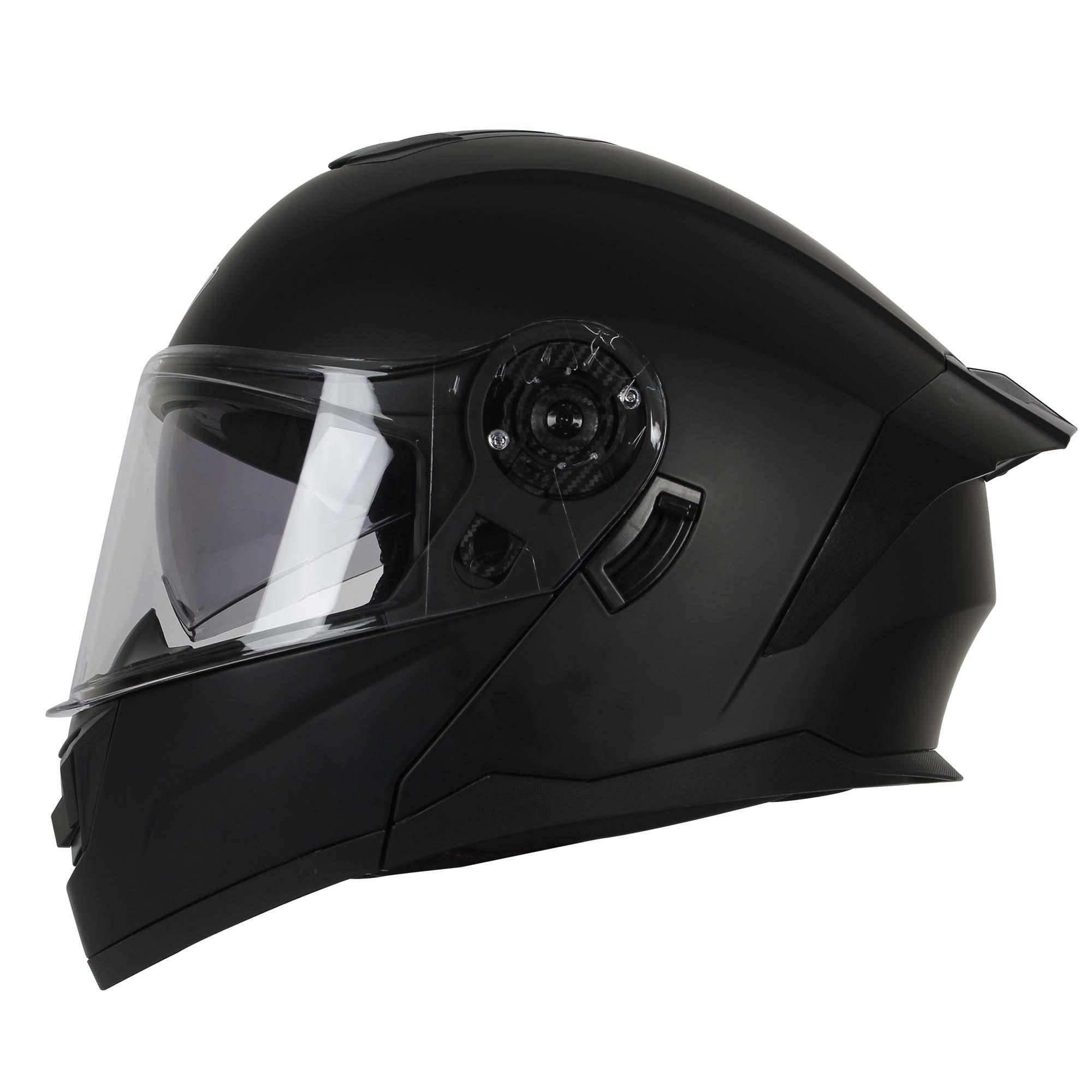Casco Abatible R7 RACING Alfa Doble Mica Dot S Negro Mate