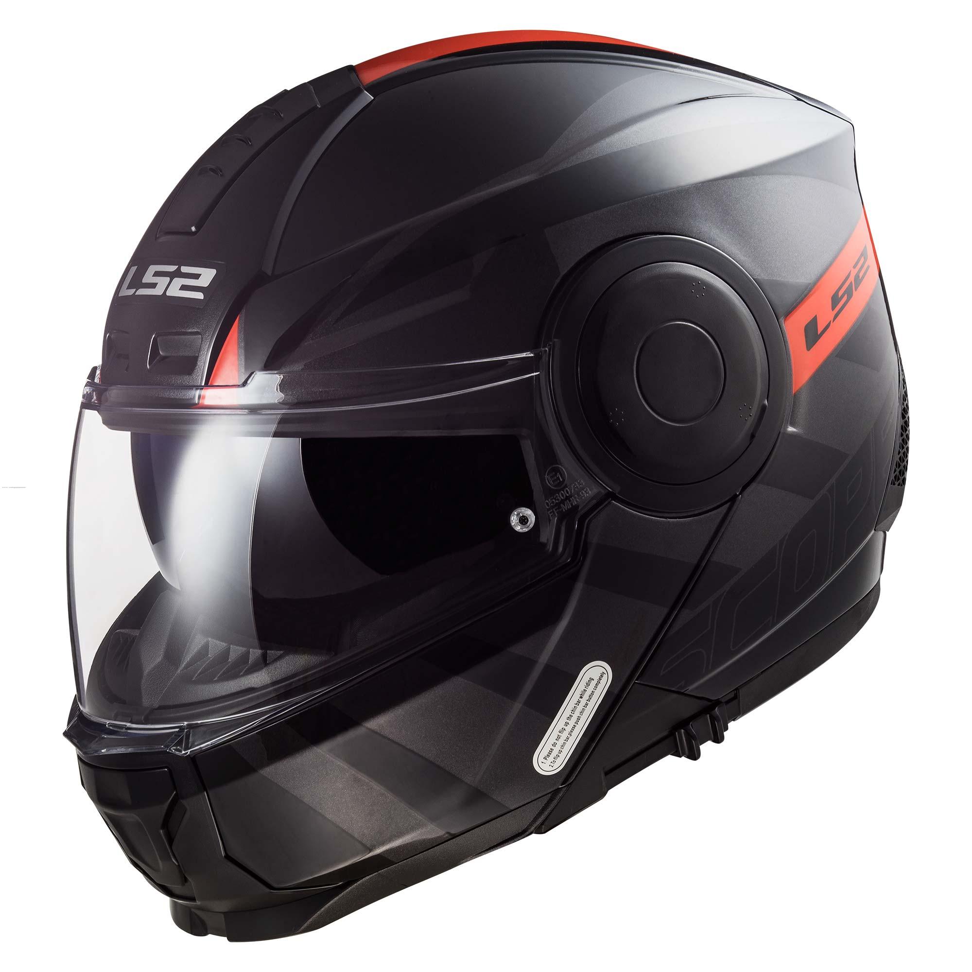 Casco Abatible LS2 Scope Hamr S NGO/TIT/ROJ FF902