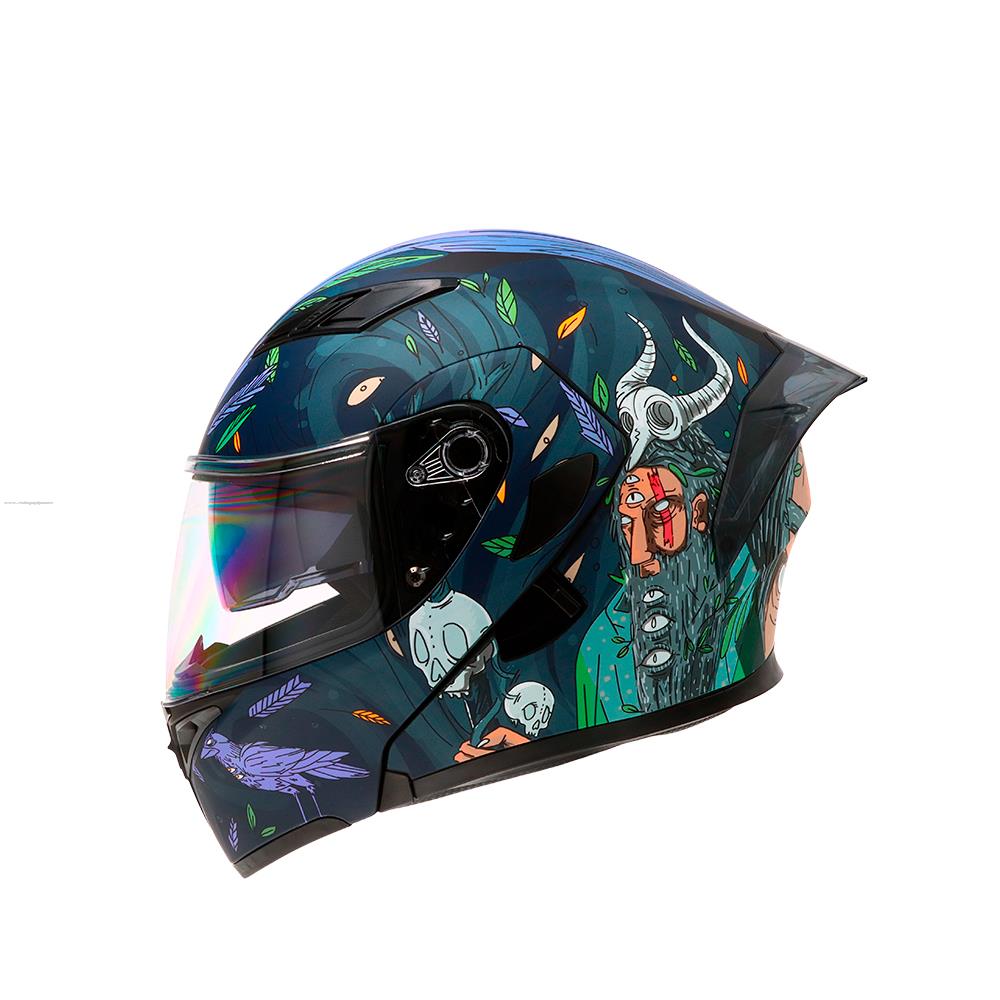Casco Abatible R7 RACING Unscarred Chaman Doble Mica Dot L