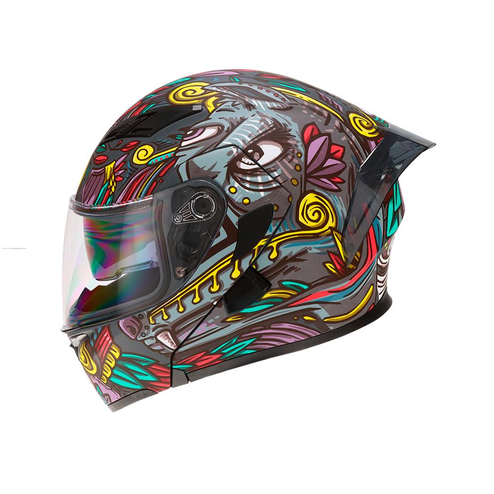 Casco Abatible R7 RACING Unscarred Xoloitzcuintle Doble Mica Dot L