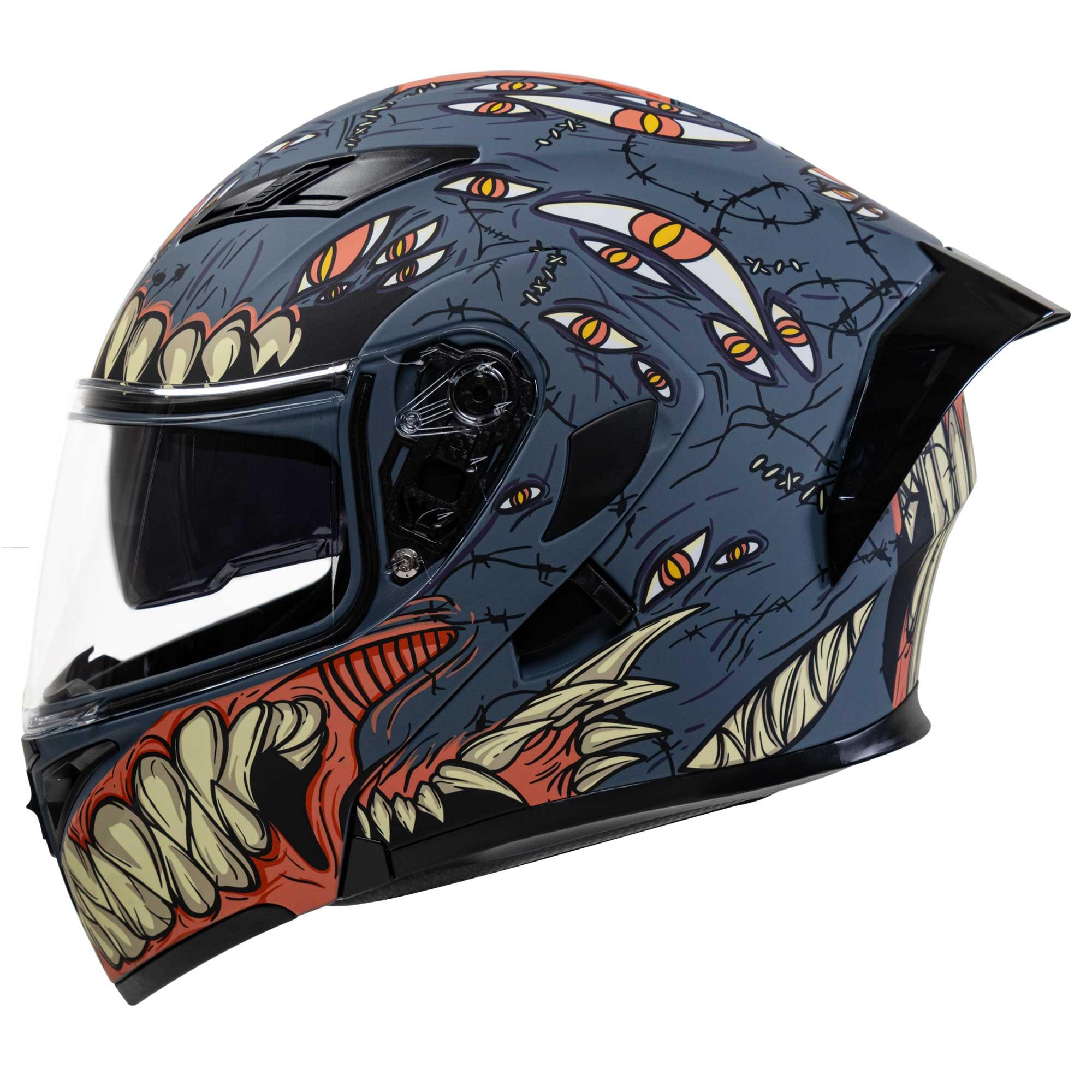 Casco Abatible R7 RACING Unscarred Argos Doble Mica Dot XXL
