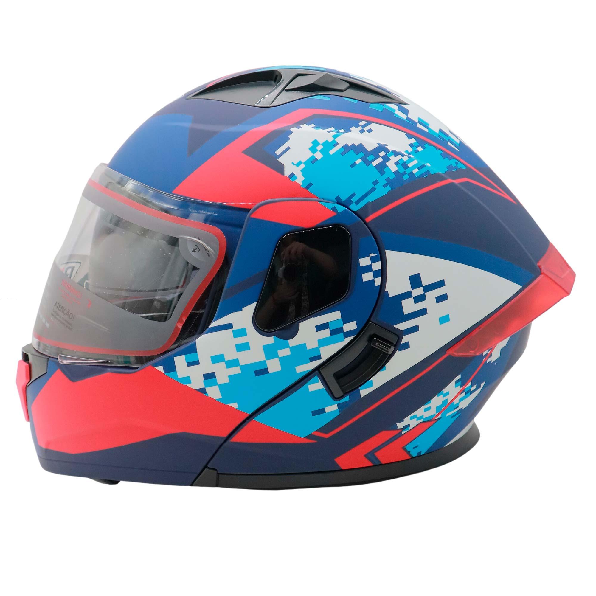 Casco Abatible R7 RACING Dynatos Magno Doble Mica Dot XL