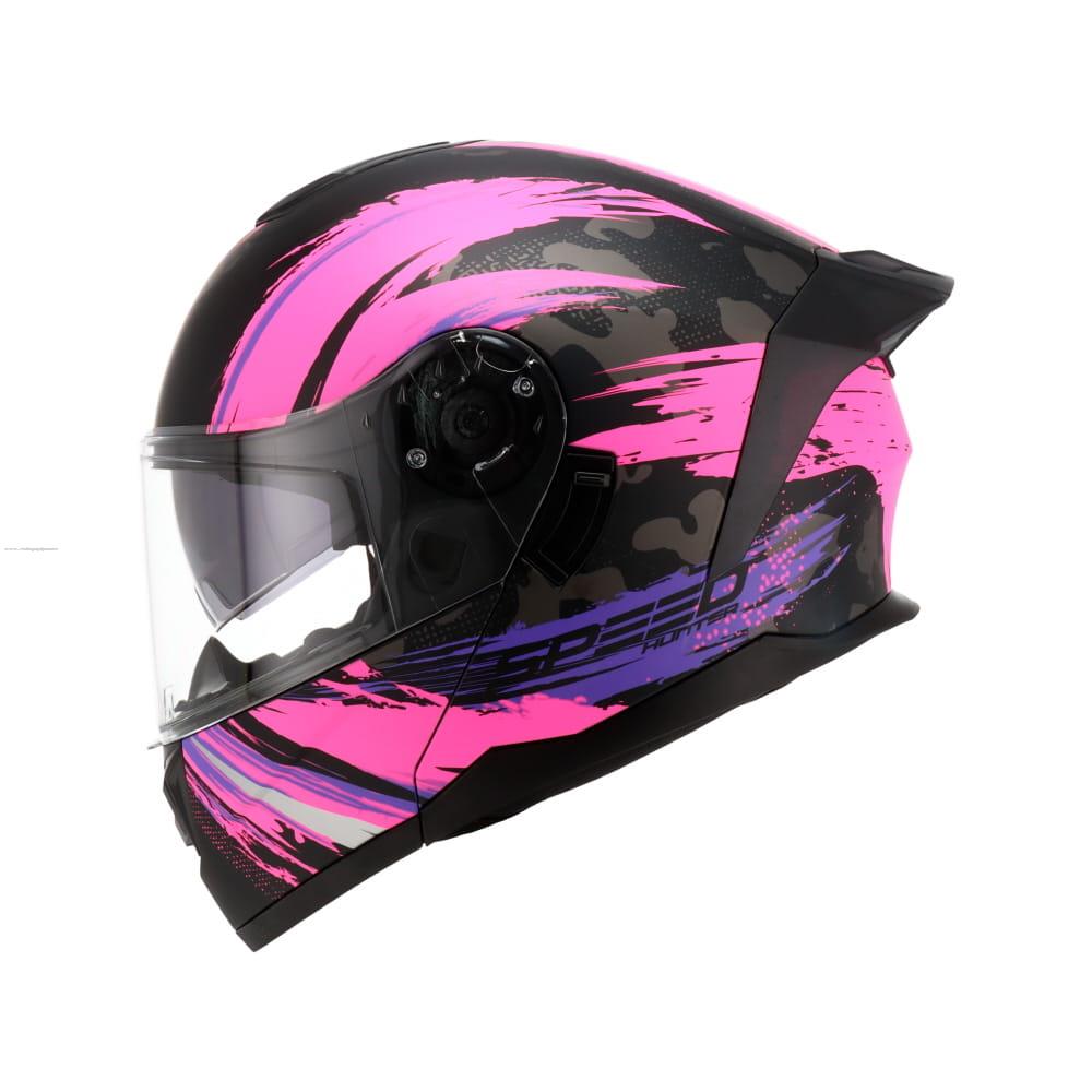 Casco Abatible R7 RACING Alfa con Led Doble Mica Dot NGO/ROS/MATE