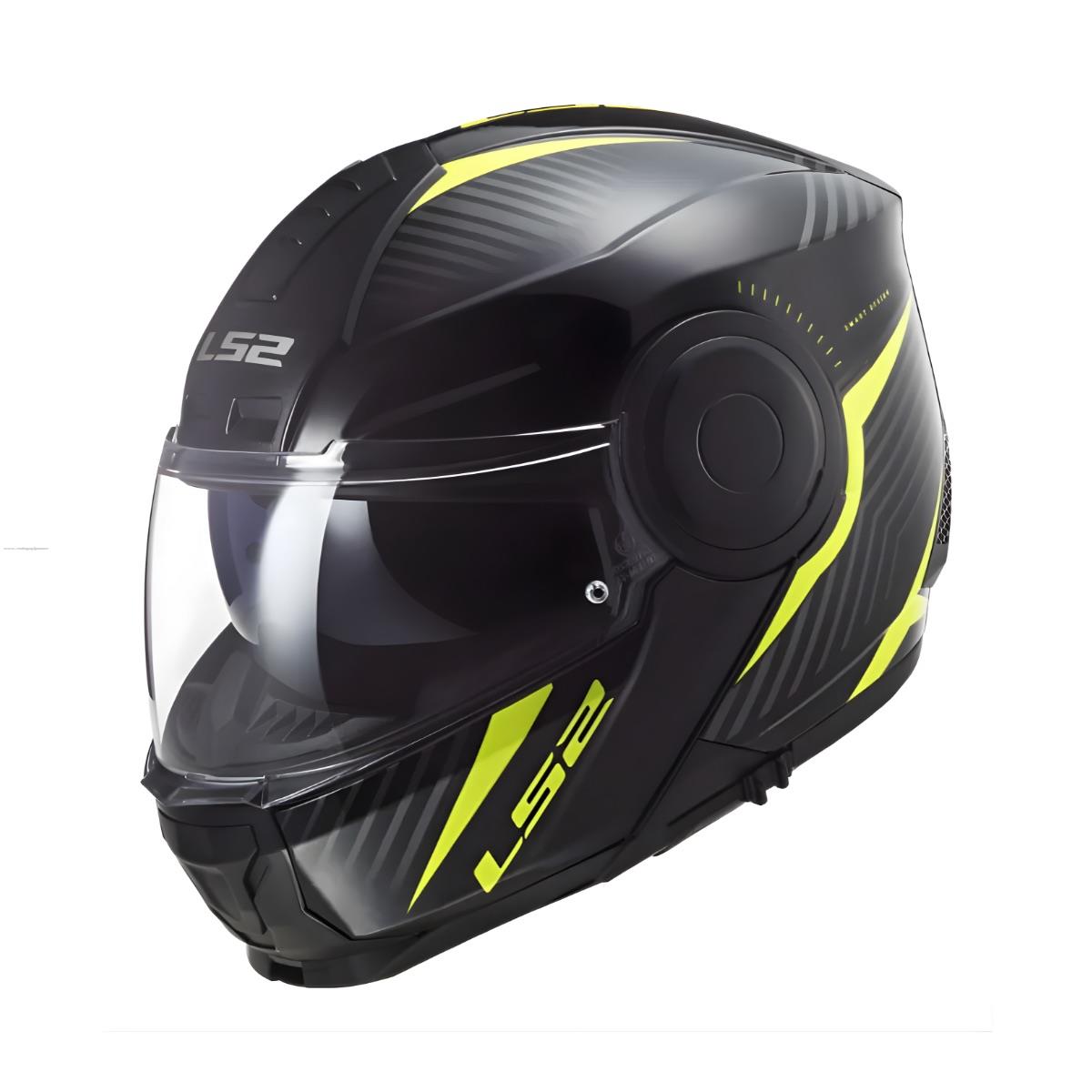 Casco Abatible LS2 Scope II Skid L NGO/AMA Fluo (SIN PINLOCK) FF902