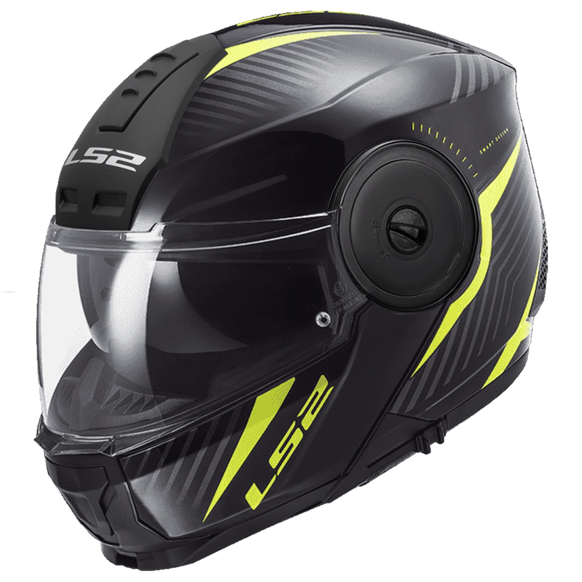 Casco Abatible LS2 Scope II Skid M NGO/AMA Fluo FF902