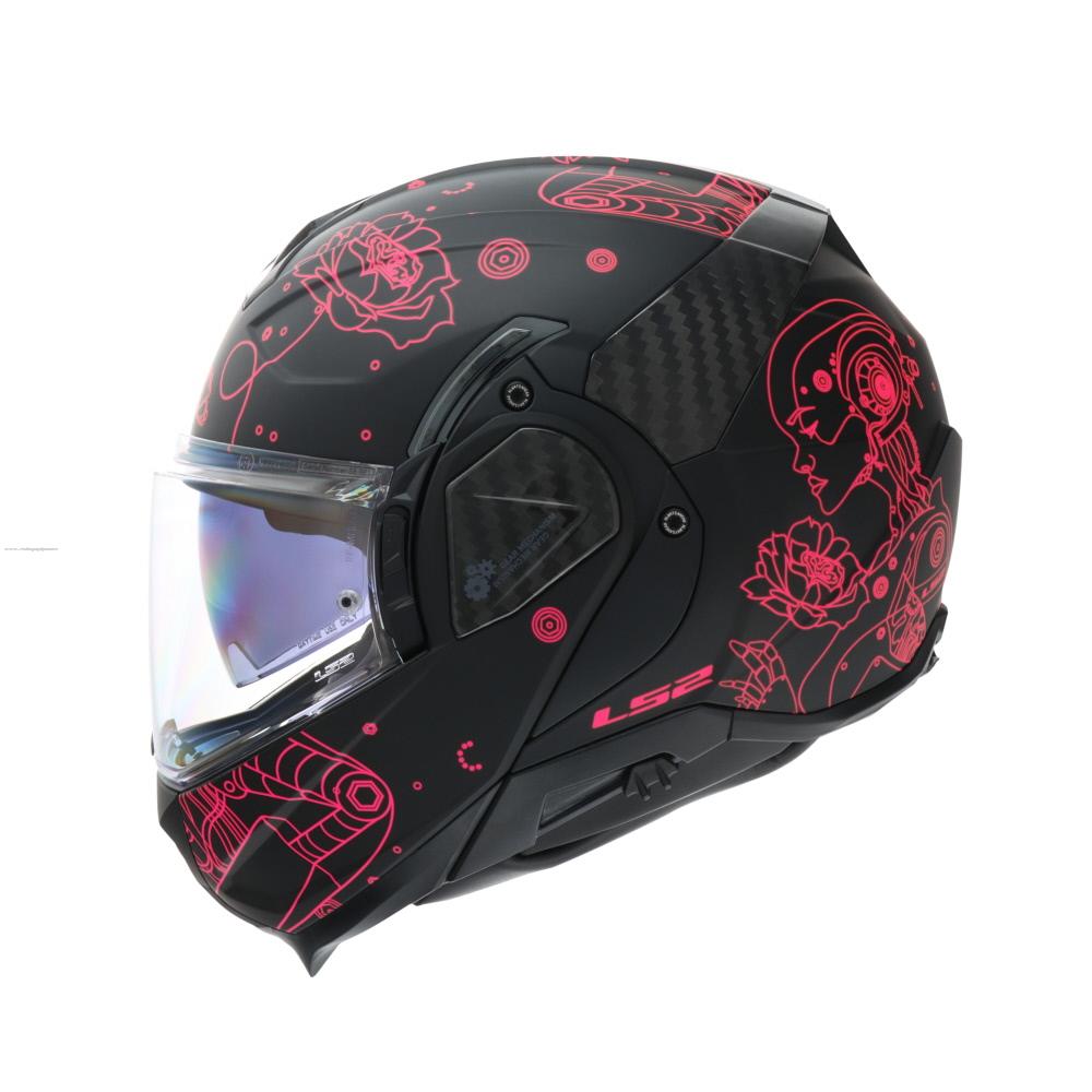 Casco Abatible LS2 Advant II Sophia L NGO/ROS/MATE FF910