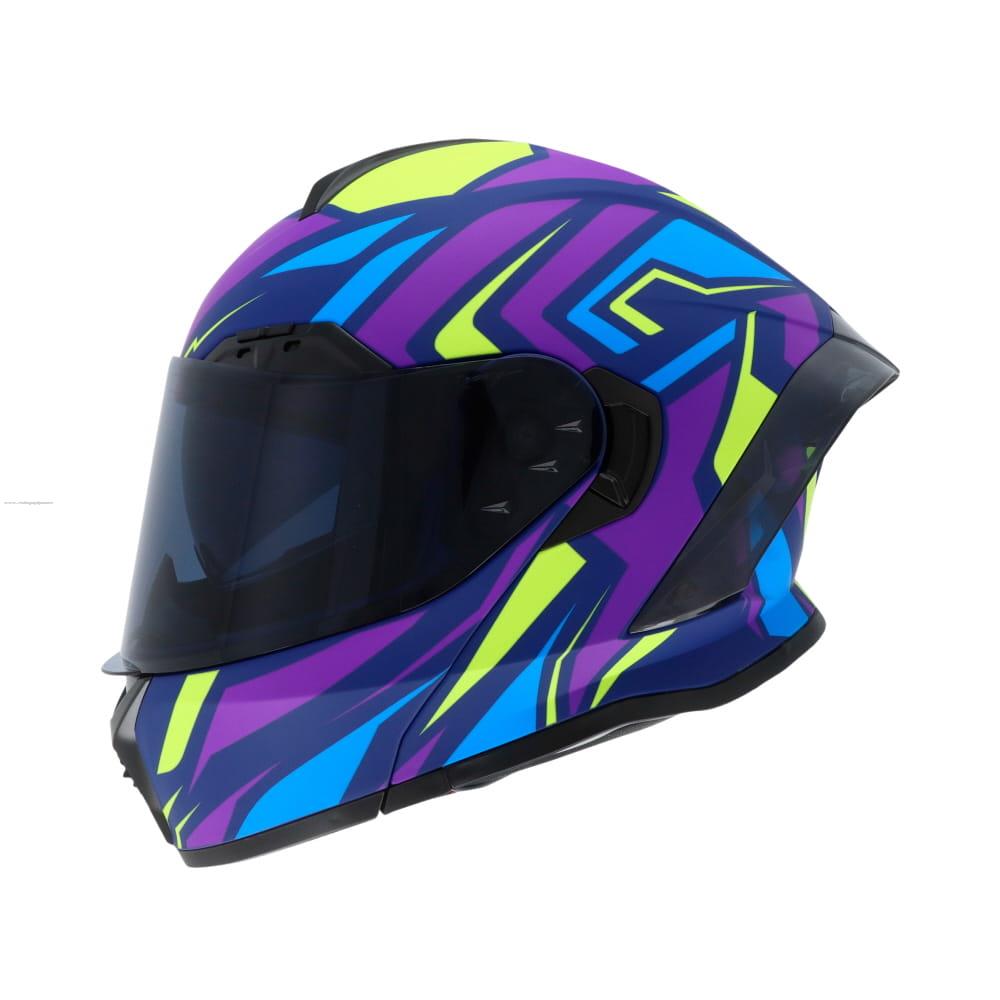 Casco Abatible R7 RACING Cortex Doble Mica Dot L Morado