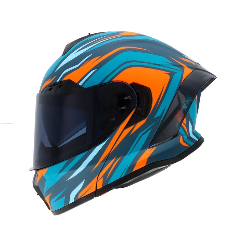 Casco Abatible R7 RACING Generator Doble Mica Dot L Azul
