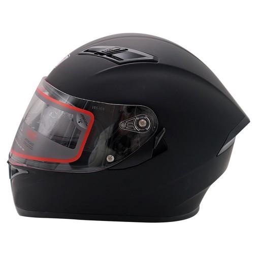 Casco Cerrado R7 RACING Painless Solid Doble Mica Dot M Negro Mate