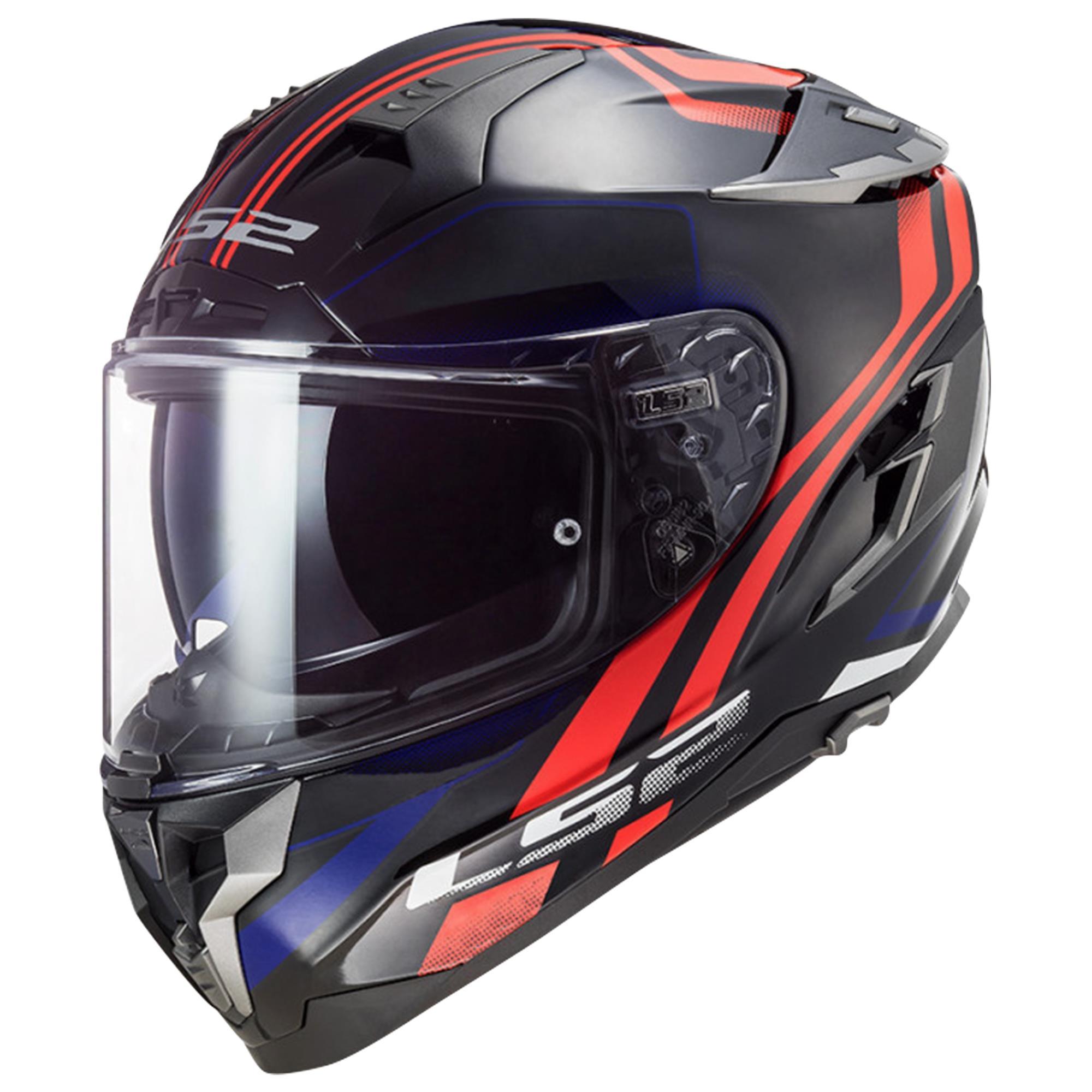 Casco Cerrado LS2 Challenger Propeller S ROJ/AZL FF327