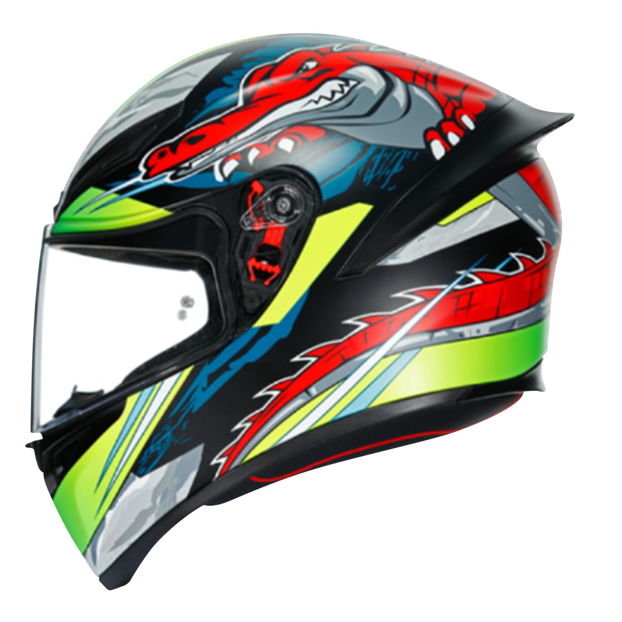 Casco Cerrado AGV K-1 E2205 Multi Dundee LIMA/ROJ/MATE