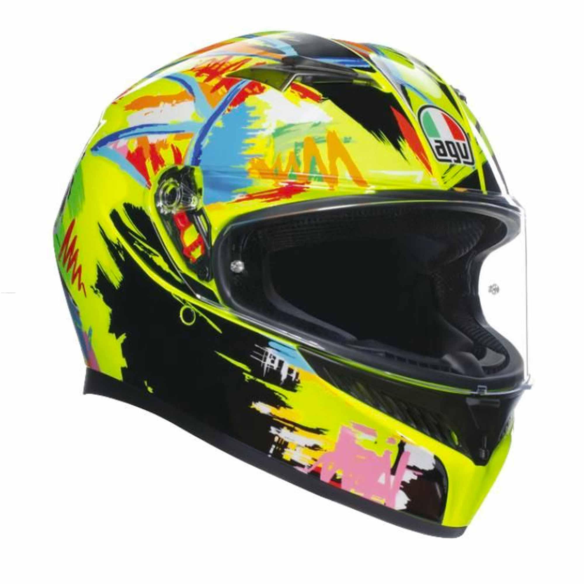Casco Cerrado AGV K-3 E2206 Rossi Winter Test 2019 M/L Amarillo