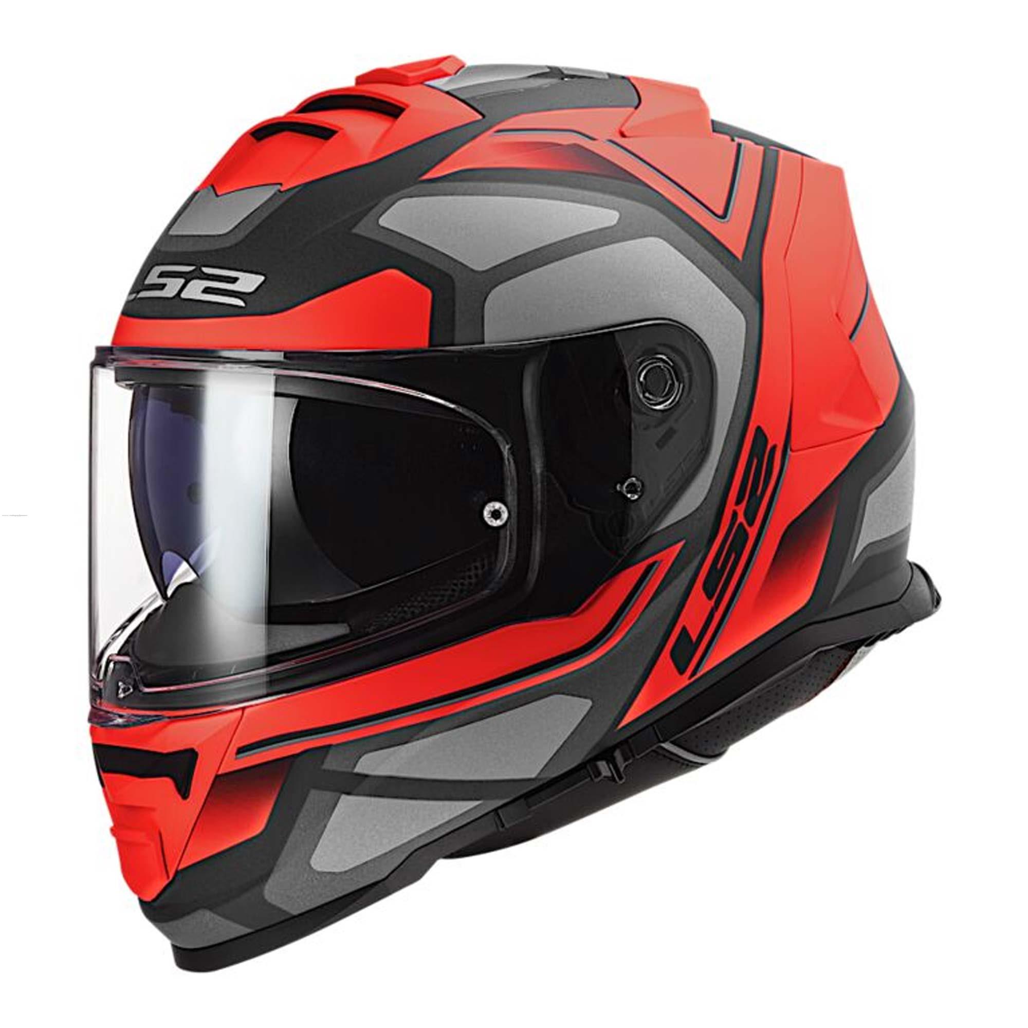 Casco Cerrado LS2 Storm II Faster XL Roj MATE/TITANIUM FF800