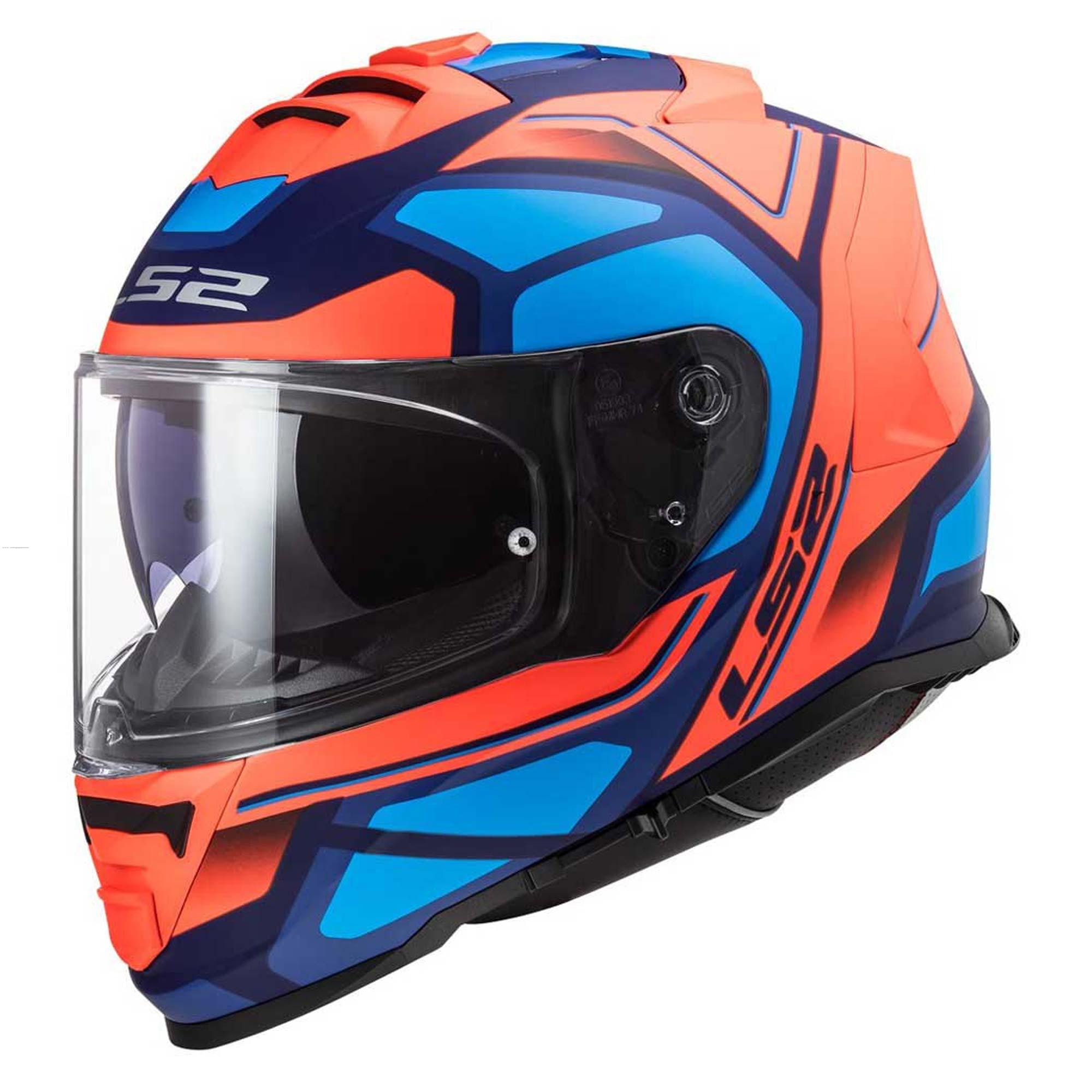 Casco Cerrado LS2 Storm II Faster M Azl MATE/NJA Fluo FF800