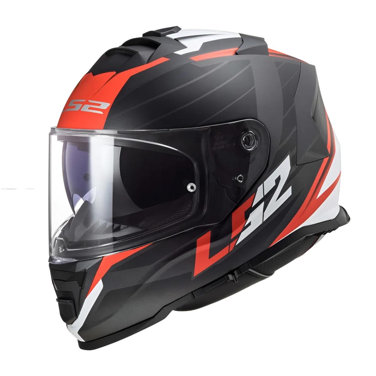 Casco Cerrado LS2 Storm II Nerve L NGO/MATE/ROJ FF800