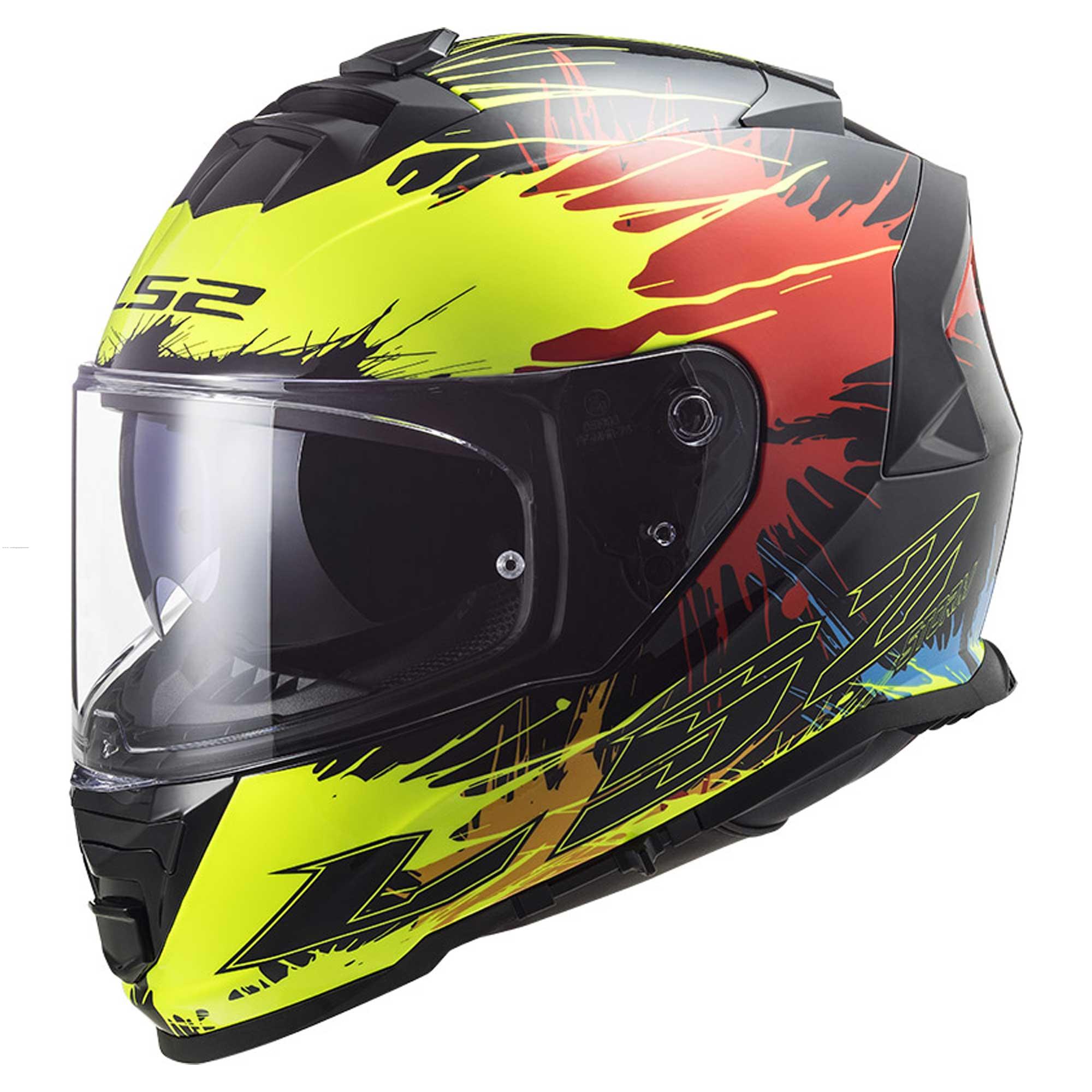 Casco Cerrado LS2 Storm II Drop XL NGO/AMA/ROJ FF800