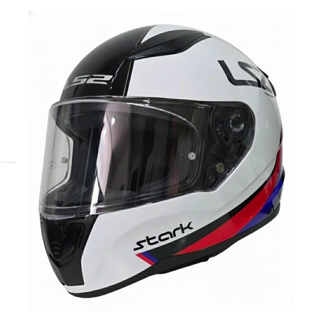 Casco Cerrado LS2 Rapid II Stark BCO/ROJ/AZL/DOR FF353