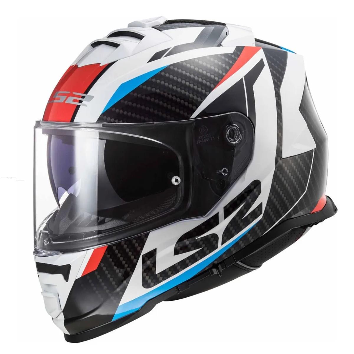 Casco Cerrado LS2 Storm II Racer L BCO/ROJ/NGO/AZL FF800