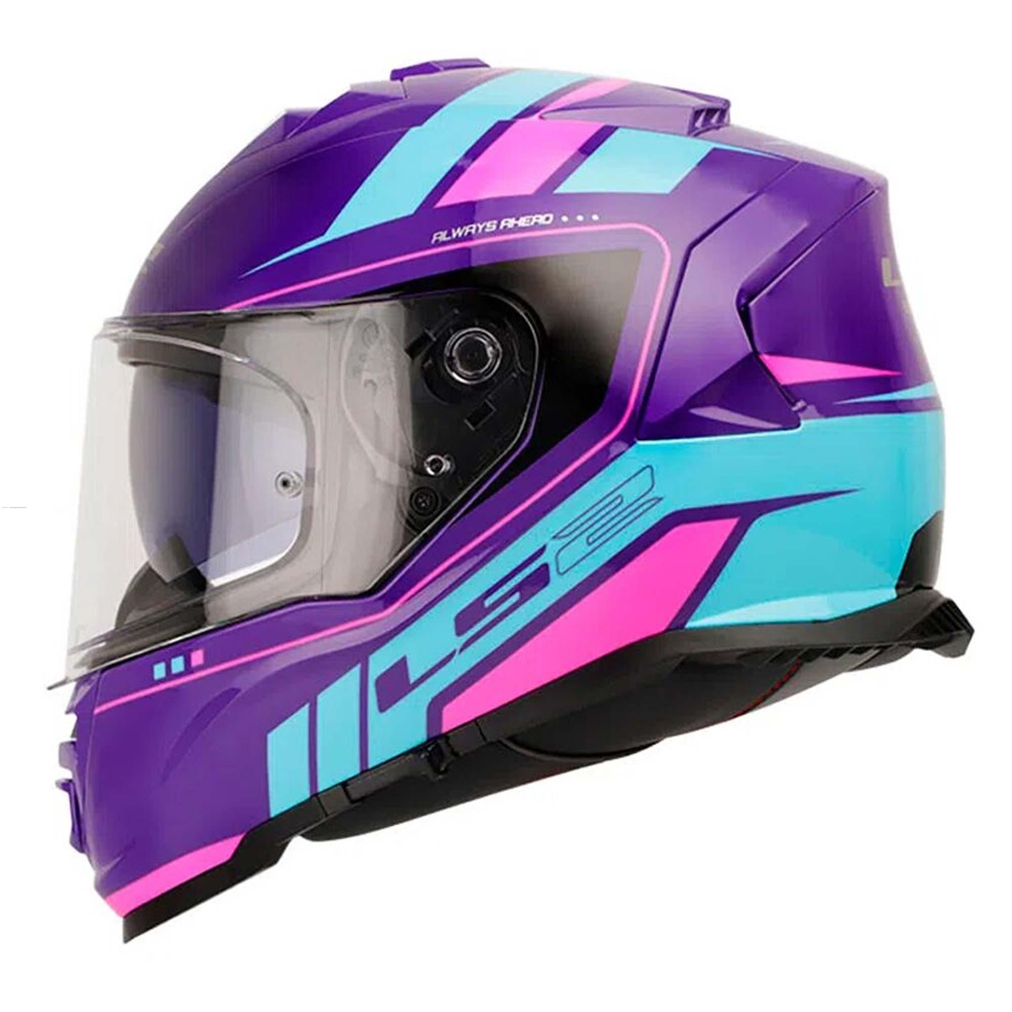 Casco Cerrado LS2 Storm II Fist S PURPURA/AZL FF800