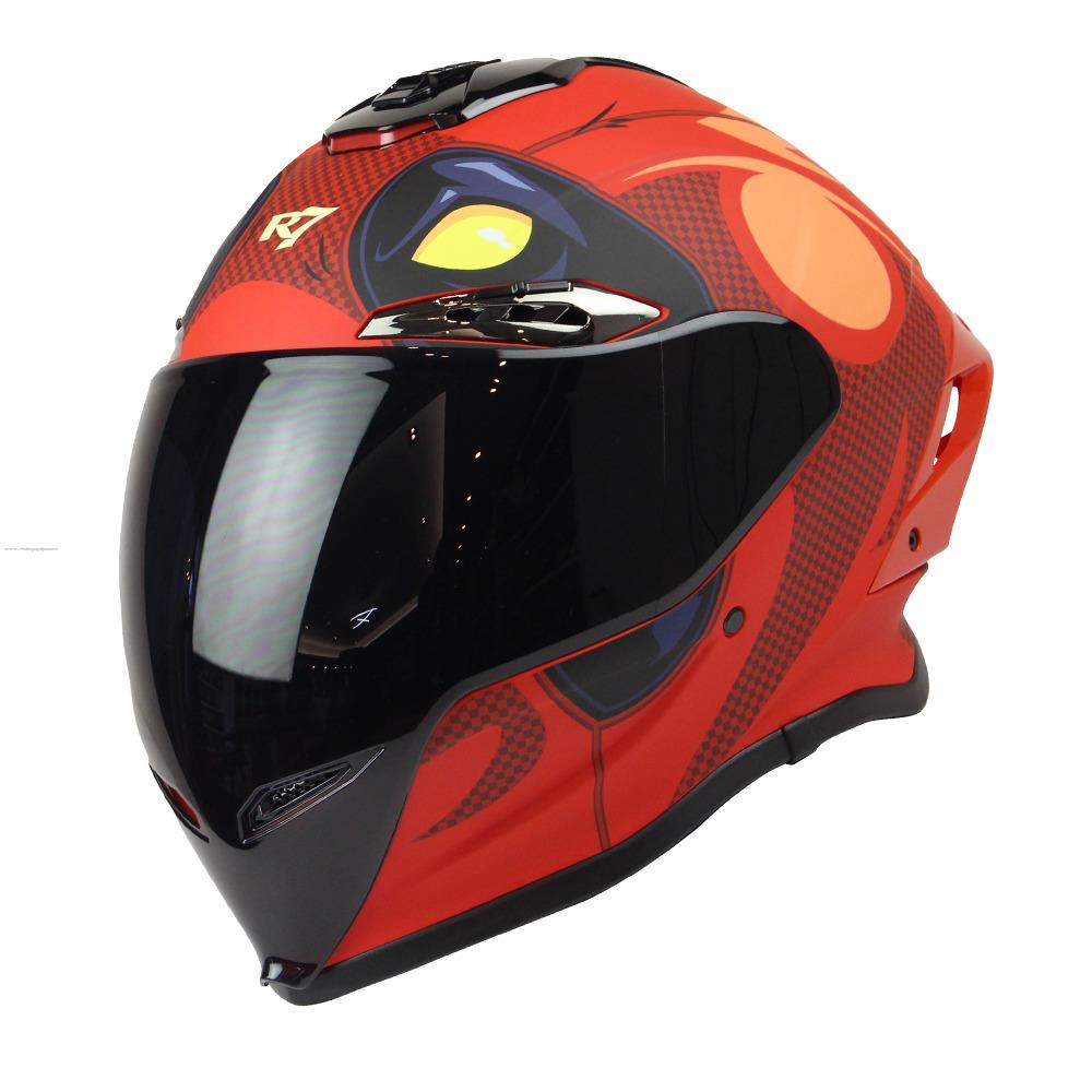 Casco Cerrado R7 RACING R7-109 L Deathless Rojo